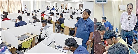 விஐடி வேலூர் வளாகத்தில் நடைபெற்ற நுழைவு தேர்வினை வேந்தர் கோ.விசுவநாதன், பெங்களூரு மையத்தில் நடைபெற்ற தேர்வை விஐடி துணைத்தலைவர் சங்கர் விசுவநாதன் ஆகியோர் பார்வையிட்டனர்.