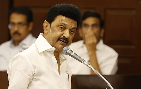சட்டப்பேரவையில் நேற்று அரசினர் தனி தீர்மானத்தை முன்மொழிந்து உரையாற்றிய முதல்வர் ஸ்டாலின்.