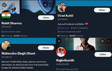 ப்ளூ டிக் அங்கீகாரத்தை இழந்த பிரபலங்கள்