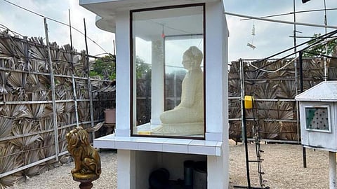 கச்சத்தீவில் நிறுவப்பட்டிருந்த புத்தர் சிலைகள்