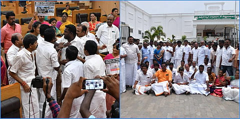 தஞ்சாவூர் | 15 நாட்களில் இடிந்து விழுந்த பாலம் குறித்து மாநகராட்சி கூட்டத்தில் எழுப்பப்பட்டதால் அமளி
