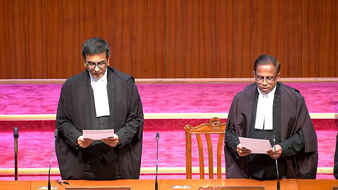 உச்சநீதிமன்ற நீதிபதிகளாக பிரசாந்த் குமார் மிஷ்ரா, விஸ்வநாதன் பதவியேற்பு
