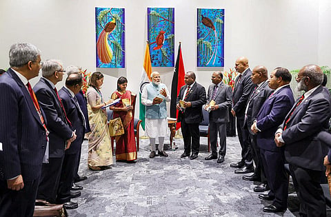 பப்புவா நியூ கினியில் பிரதமர் மோடி