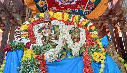 தேவதானத்தில் நச்சாடை தவிர்த்தருளிய நாயகி அம்மன் தேரோட்டம் கோலாகலம்