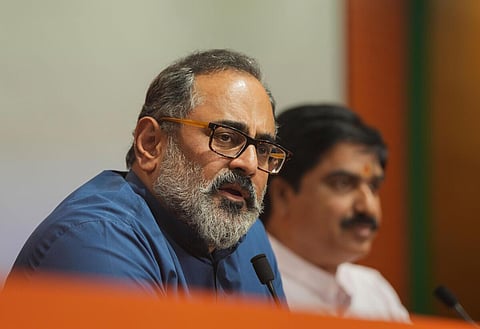 மத்திய தொழில்நுட்பத் துறை அமைச்சர் ராஜீவ் சந்திரசேகர்