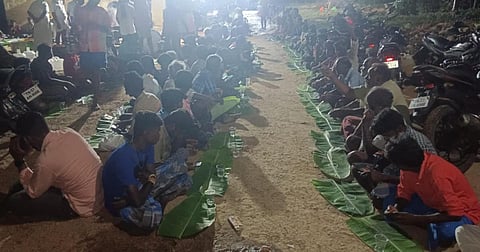 நத்தம் அருகே ஆண்கள் மட்டுமே பங்கேற்ற வினோத திருவிழா: விடிய விடிய கறி விருந்து!