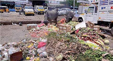 கோயம்பேடு எனும் குப்பை மேடு - காய் கனி வாங்க வரும் மக்களுக்கு நோய் நொடி இலவசம்!