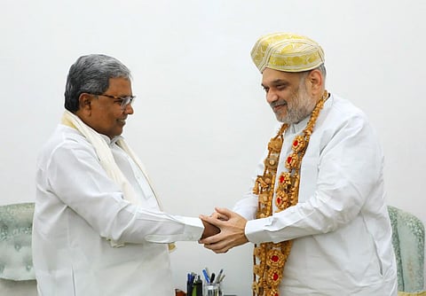 சித்தராமையா - அமித் ஷா