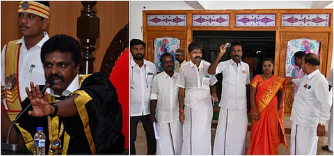 தஞ்சையில் தூய்மைப் பணியாளர்கள் ஒப்பந்தப் பணியில் முறைகேடு: அதிமுக உறுப்பினர்கள் வெளிநடப்பு