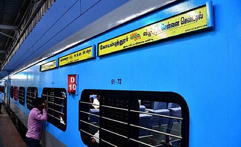 கோவை - சென்னை சென்ட்ரல் இன்டர்சிட்டி எக்ஸ்பிரஸ் ரயில் 4 நாட்கள் பகுதியளவு ரத்து