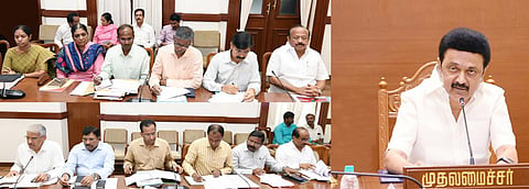 அத்தியாவசியப் பொருட்களின் விலையை கட்டுப்படுத்துவது குறித்து தலைமைச் செயலகத்தில் முதல்வர் ஸ்டாலின் தலைமையில் நேற்று ஆய்வு கூட்டம் நடந்தது. அமைச்சர் எம்ஆர்கே பன்னீர்செல்வம், அதிகாரிகள் பங்கேற்றனர்.