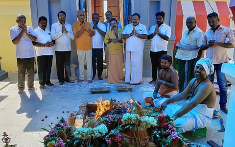 சந்திராயன்-3 வெற்றி பெற வேண்டி திருவையாறு அருகே சந்திரன் கோயிலில் சிறப்பு வழிபாடு
