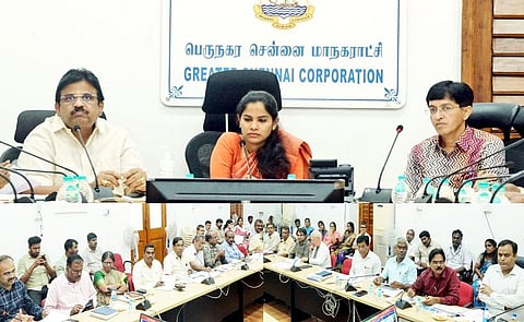 மேயர் பிரியா ஆய்வுக் கூட்டம்