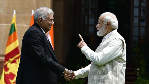 இலங்கை அதிபர் ரணில் விக்கிரமசிங்கே - பிரதமர் நரேந்திர மோடி