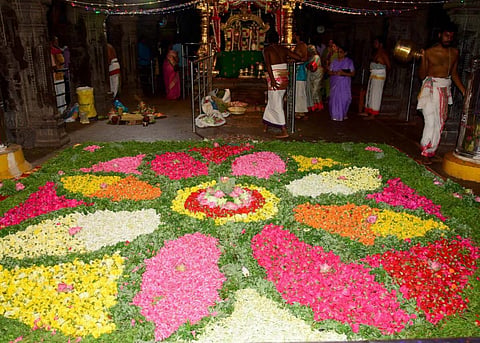 ஸ்ரீவில்லிபுத்தூர் ஆண்டாள் கோயில் ஆடிப்பூர திருவிழா புஷ்ப யாகத்துடன் நிறைவு