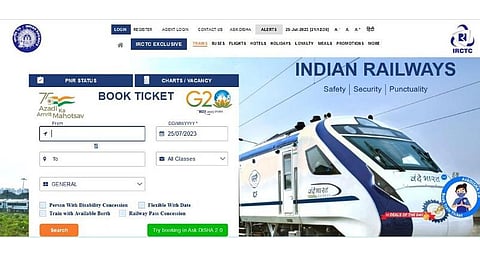 தொழில்நுட்ப கோளாறால் முடங்கிய ஐஆர்சிடிசி இணையதளம்: டிக்கெட் முன்பதிவு செய்ய முடியாமல் சிரமப்பட்ட பயணிகள்