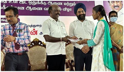 2023-24 ஆம் கல்வியாண்டுக்கான எம்பிபிஎஸ், பிடிஎஸ் படிப்புகளுக்கு 7.5% உள் இட ஒதுக்கீடு ஆணைகளை அமைச்சர் மா.சுப்பிரமணியன் வழங்கினார்