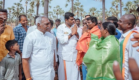 சாராய ஆலைகள் ஆதாயம் பெற மதுக்கடைகள் ஊக்குவிப்பு - நடைபயணத்தின்போது அண்ணாமலை குற்றச்சாட்டு