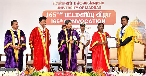 கற்றலின் புகலிடமான சென்னை பல்கலை.: 165-வது பட்டமளிப்பு விழாவில் குடியரசுத் தலைவர் முர்மு புகழாரம்
