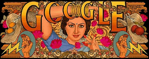 நடிகை ஸ்ரீதேவியின் பிறந்த நாளை கவுரவித்த கூகுள்