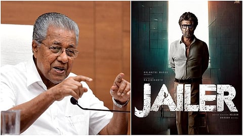 கேரள முதல்வர் பினராயி விஜயன், ஜெயிலர் போஸ்டர்