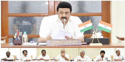 வளர்ச்சி, ஒருங்கிணைப்பு மற்றும் கண்காணிப்புக் குழுவின் கூட்டத்தில் உரையாற்றும் முதல்வர் ஸ்டாலின்