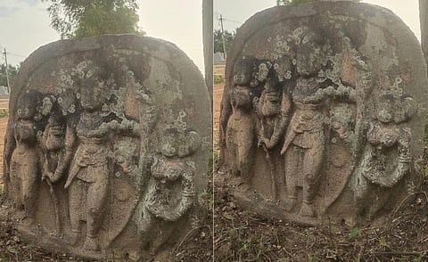 திருப்பத்தூர் அருகே விஜய நகர காலத்து நடுகல் கண்டெடுப்பு
