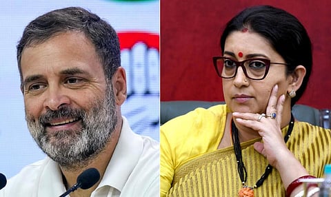 ராகுல் காந்தி, ஸ்மிருதி இரானி | கோப்புப் படங்கள்
