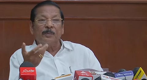 சென்னையில் செய்தியாளர்களைச் சந்தித்த திமுக அமைப்புச் செயலாளர் ஆர்.எஸ்.பாரதி