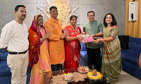 புதுச்சேரியில் வட இந்தியர்கள் வாழும் பகுதிகளில் ரக்ஷா பந்தன் கொண்டாட்டம்