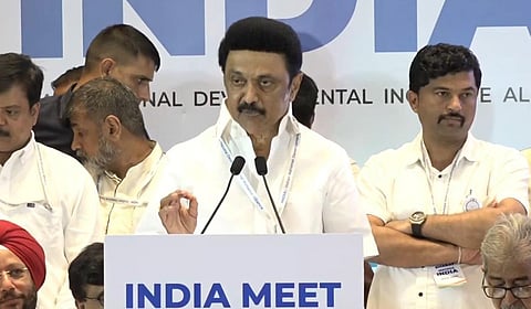 மும்பையில் செய்தியாளர்களைச் சந்தித்த முதல்வர் ஸ்டாலின்