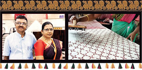 சுங்குடிச் சேலையின் முடிச்சும் இயற்கைச் சாயமும்