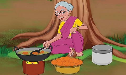 கதை: மீனாட்சி பாட்டியின் மசால் வடை