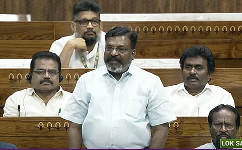 “2024 தேர்தலுக்கான நாடக அரசியல்தான் மகளிர் இடஒதுக்கீடு மசோதா” - மக்களவையில் திருமாவளவன் விமர்சனம்