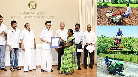மானிய விலையில் விவசாயிகளுக்கு பவர் டில்லர்கள்