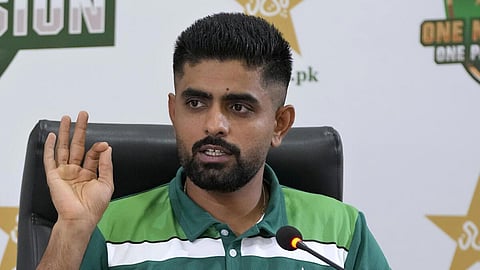 பத்திரிகையாளர் சந்திப்பில் பங்கேற்ற பாபர் அஸம்