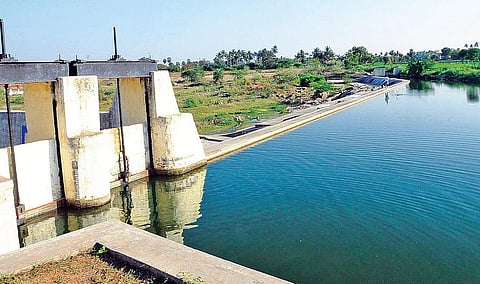 நந்தன் கால்வாயில் நீர்வரத்து இருந்தபோது எடுத்த கோப்புப்படம்.