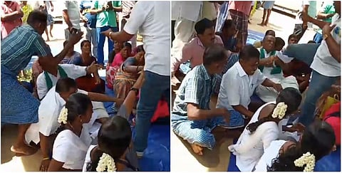 கிராம சபை கூட்டத்தில் விவசாயி தாக்கப்பட்ட விவகாரம்: இன்ஸ்பெக்டர், எஸ்.ஐ ஆயுதப்படைக்கு மாற்றம்