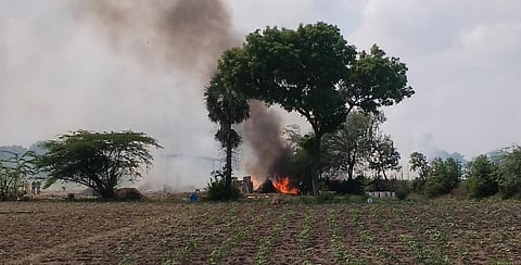 அரியலூர் அருகே நாட்டு வெடி தயாரிப்பின்போது தீ விபத்து - தொடரும் துயரம்