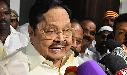 காவிரி நீர் பிரச்சினை தொடர்பான சட்டப்பேரவை தீர்மானம் மத்திய அரசுக்கு அனுப்பிவைப்பு: அமைச்சர் துரைமுருகன் தகவல்