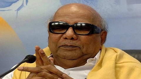 கோப்புப்படம்தமிழக முன்னாள் முதல்வர் கருணாநிதி