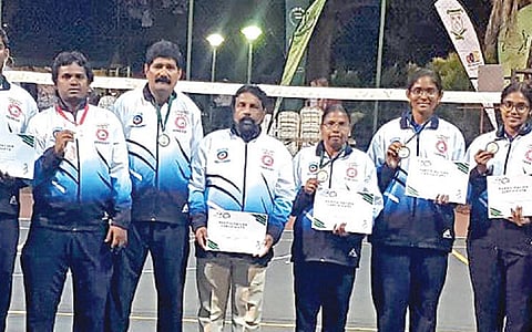 5-வது உலகக் கோப்பை வளையப்பந்து போட்டிகளில் பதக்கம் வென்று சாதனை புரிந்த வீரர், வீராங்கனைகள்.