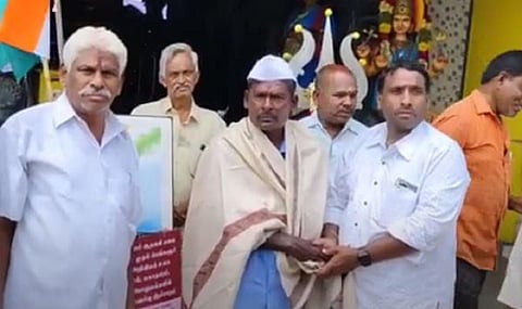 இஸ்ரேல் - ஹமாஸ் போரை நிறுத்தக் கோரி ஓசூரில் காந்தியவாதி நடைபயணம் தொடக்கம்