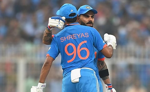 ODI WC 2023 | சதத்தை நோக்கி முன்னேறும் கோலி - இந்தியா 245/3