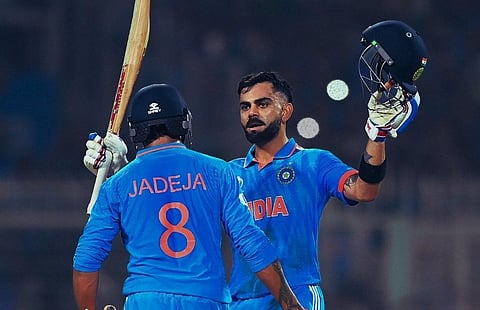 ODI WC 2023 | பிறந்தநாளில் சச்சின் சாதனையை சமன் செய்த விராட் கோலி - இந்தியா 326 ரன்கள் குவிப்பு