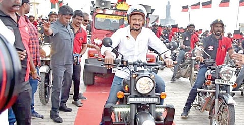 சேலம் திமுக இளைஞரணி மாநாடு: குமரியில் இருந்து வாகன பேரணி தொடக்கம்