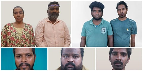 இலங்கையைச் சேர்ந்த நபரை கடத்திச் சென்று பணம் கேட்டு மிரட்டிய 7 பேரை போலீஸார் கைது செய்துள்ளனர்