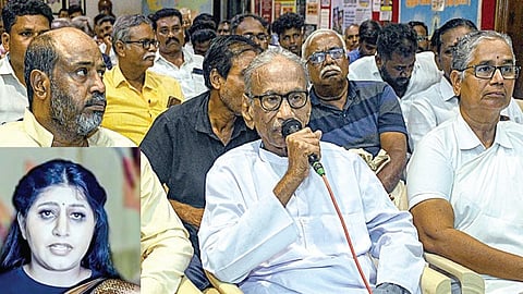 மாவீரர் நினைவு தின உரையாற்றிய பழ.நெடுமாறன். (உள்படம்) துவாரகா.