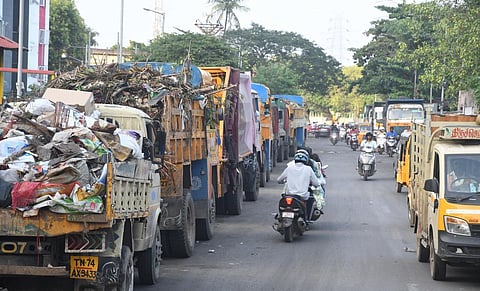 சென்னையில் 5 நாட்களில் 35 ஆயிரம் டன் குப்பை அகற்றம்: வெளி மாவட்ட தொழிலாளர்கள் இன்று விடைபெறுகின்றனர்