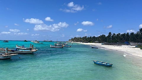 லட்சத்தீவின் அழகிய கடற்கரை